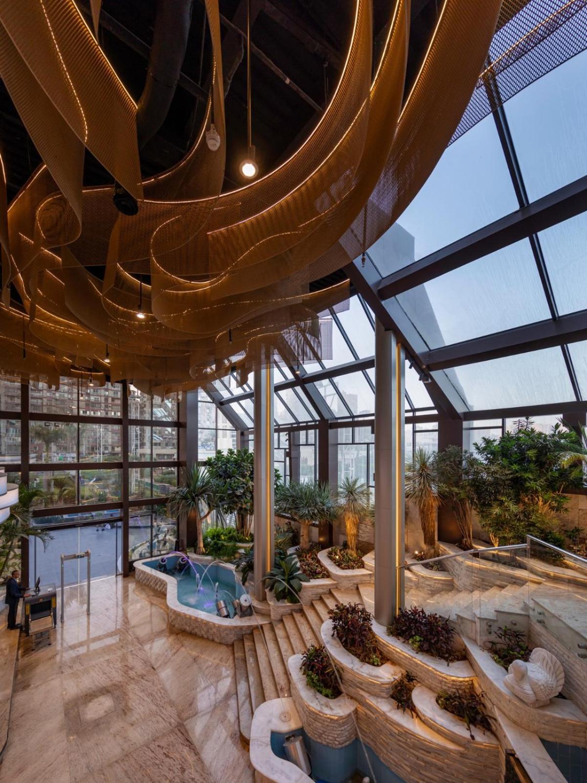 Mirage Hotel & Conference Center Alexandrië Buitenkant foto The Sky Garden