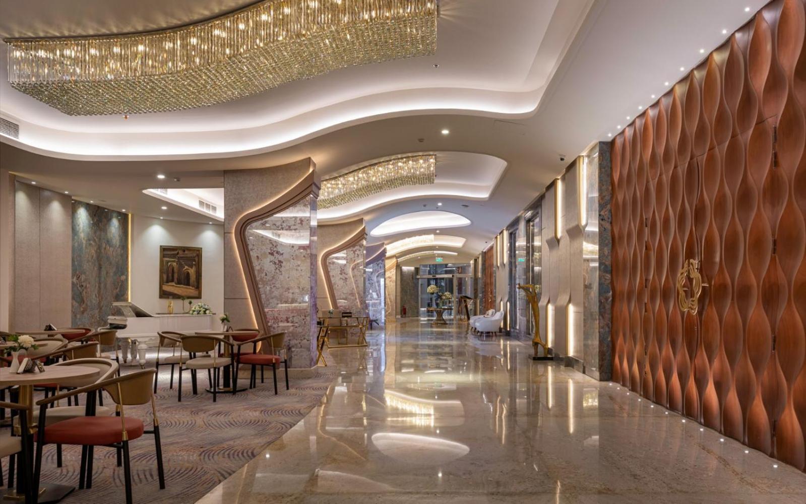 Mirage Hotel & Conference Center Alexandrië Buitenkant foto The lobby of the hotel