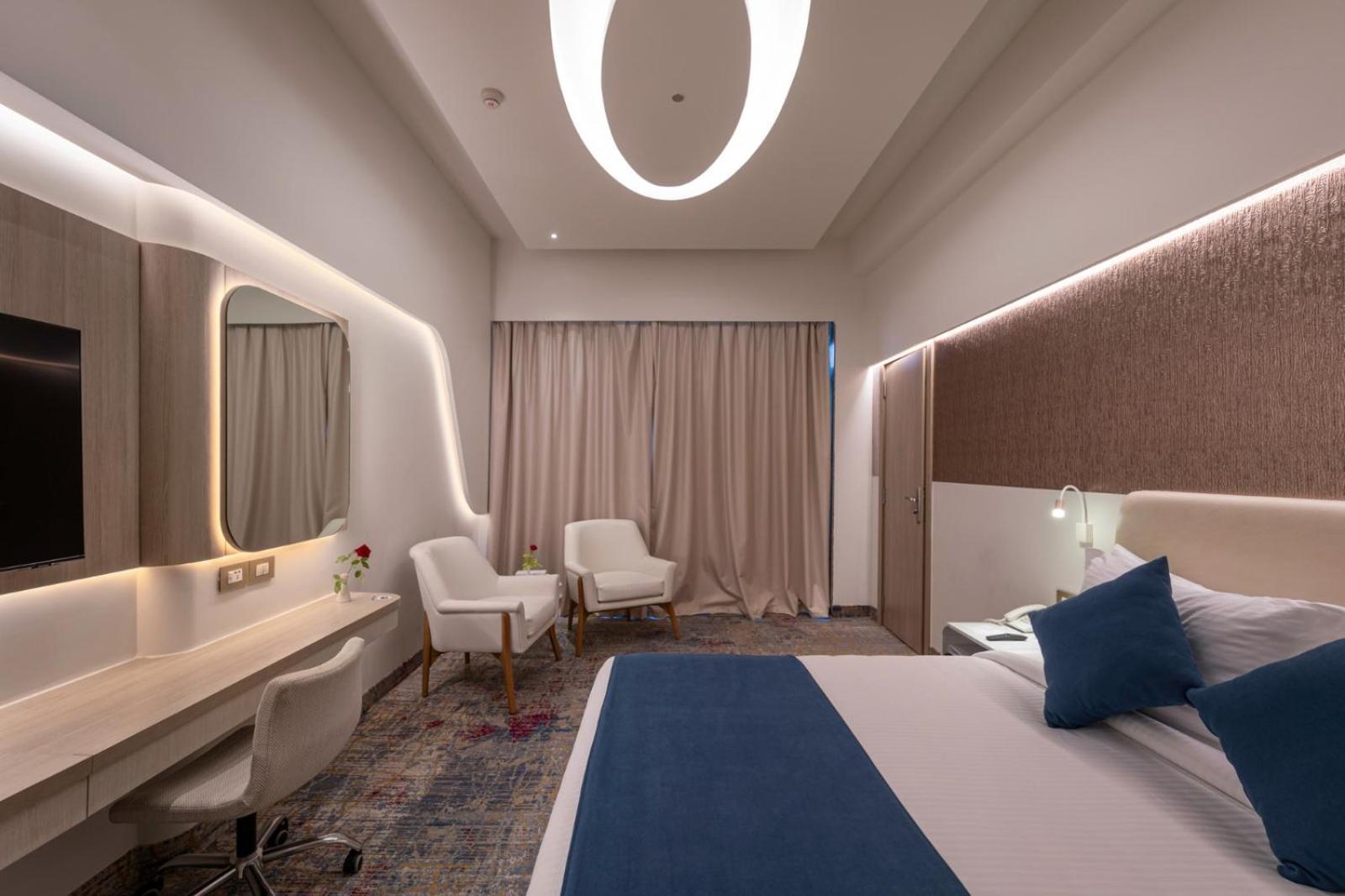 Mirage Hotel & Conference Center Alexandrië Buitenkant foto A room at the hotel