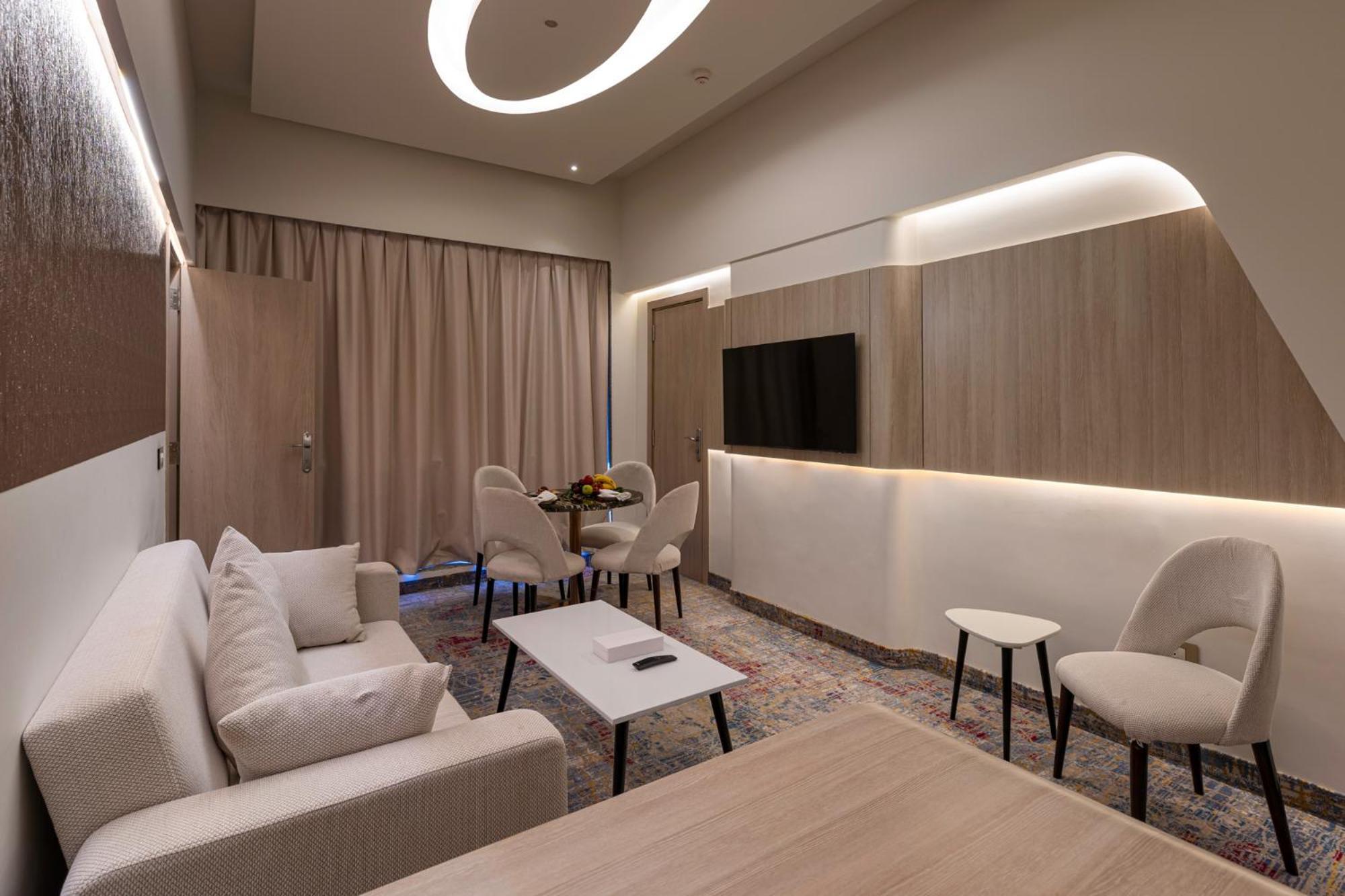 Mirage Hotel & Conference Center Alexandrië Buitenkant foto A 3D rendering of a living room