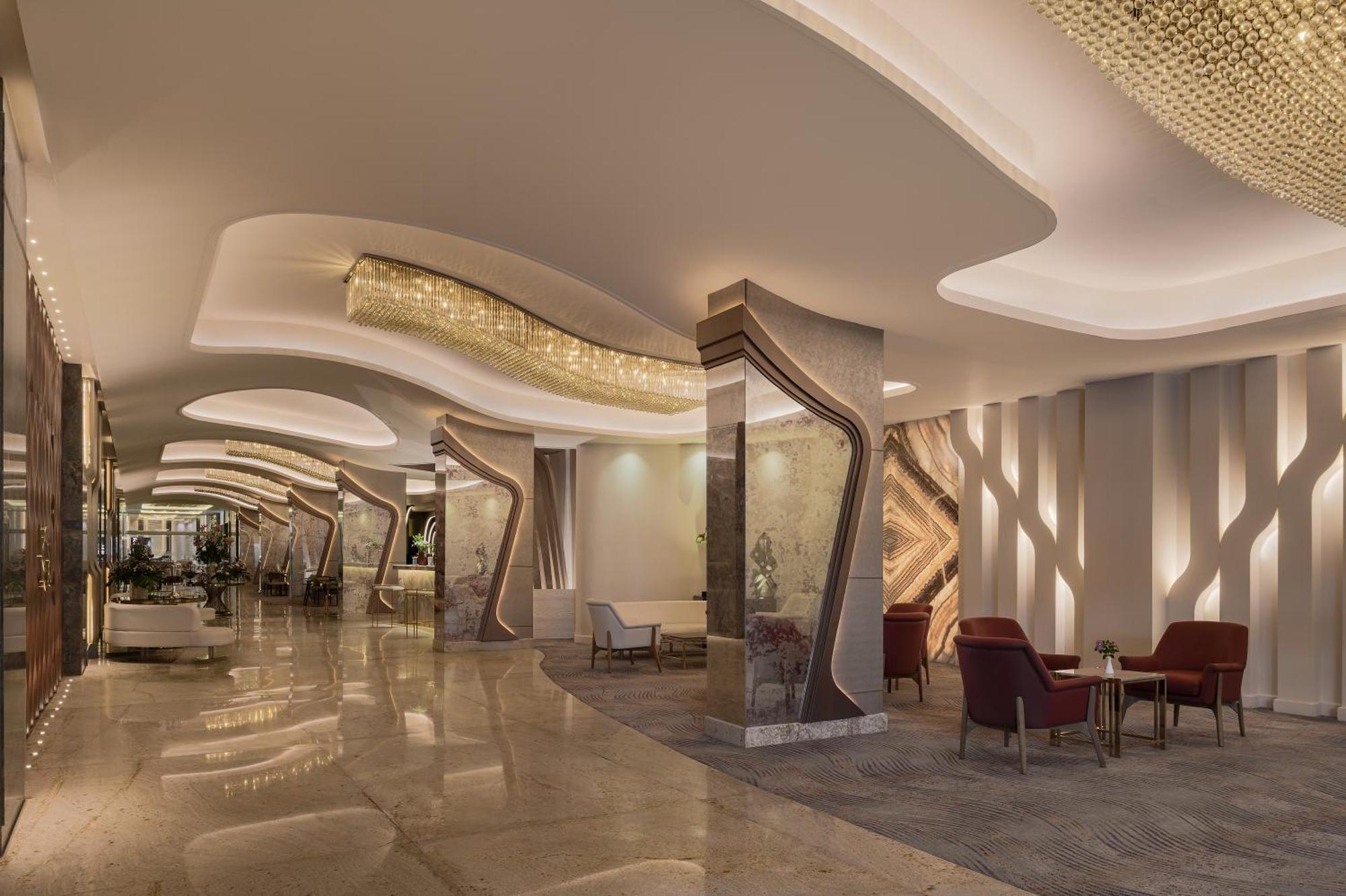 Mirage Hotel & Conference Center Alexandrië Buitenkant foto The lobby of the hotel